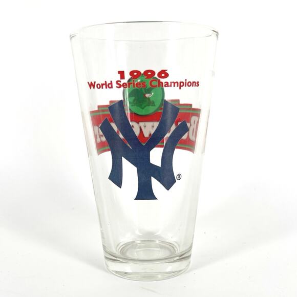New York Yankees 1996 World Series Budweiser pint glass 1990s vintage - Picture 1 of 6